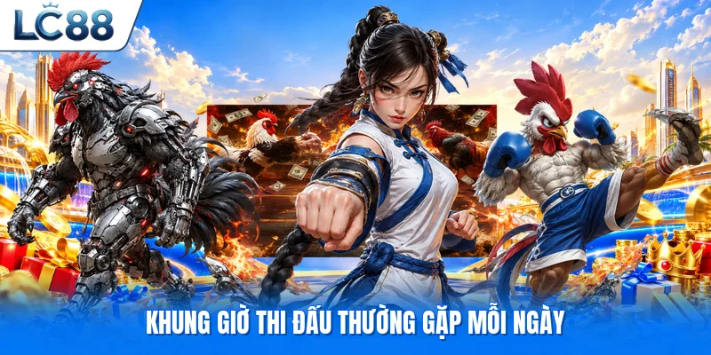 Khung giờ thi đấu thường gặp mỗi ngày